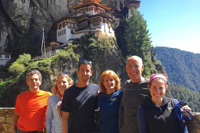 tour-group at overlook of Tigers Nest