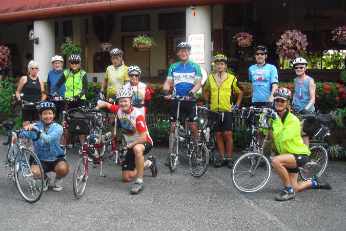 Bike Friday owners on Thailand bike tour
