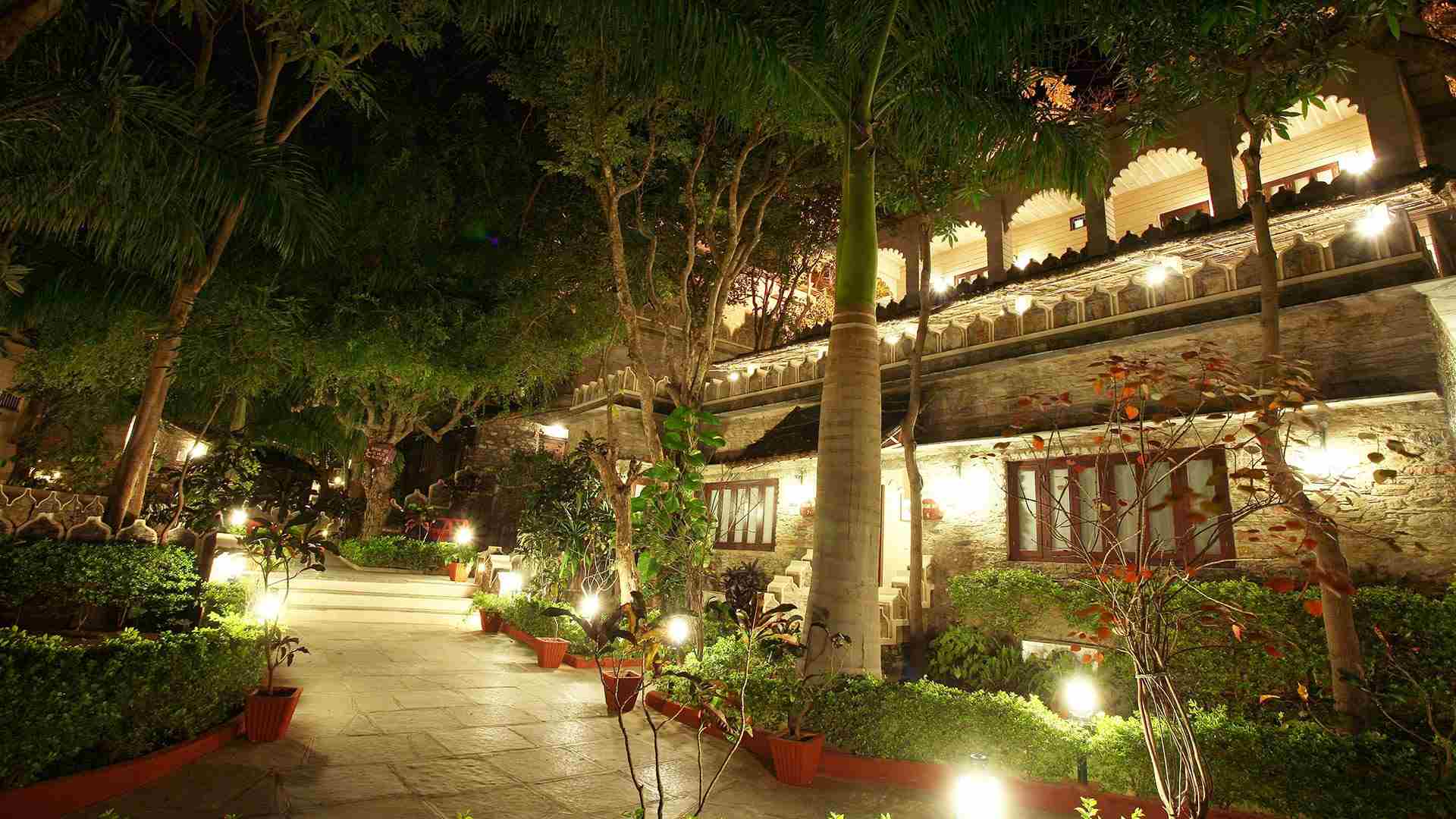 Luxury hotel in a former palace in India