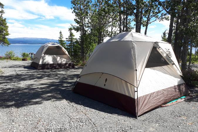 Kluane Lakeside camping