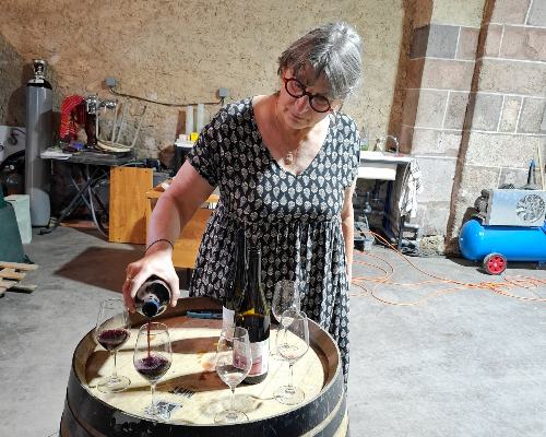 a wine tasting