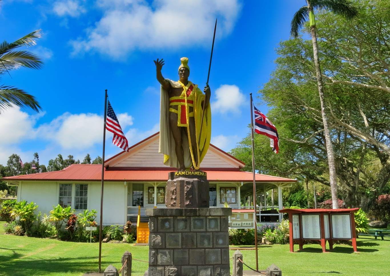 King Kamehameha statue in Kapaau