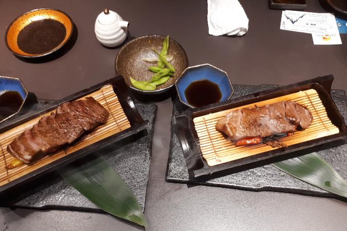 traditional Japanese dinner presentation