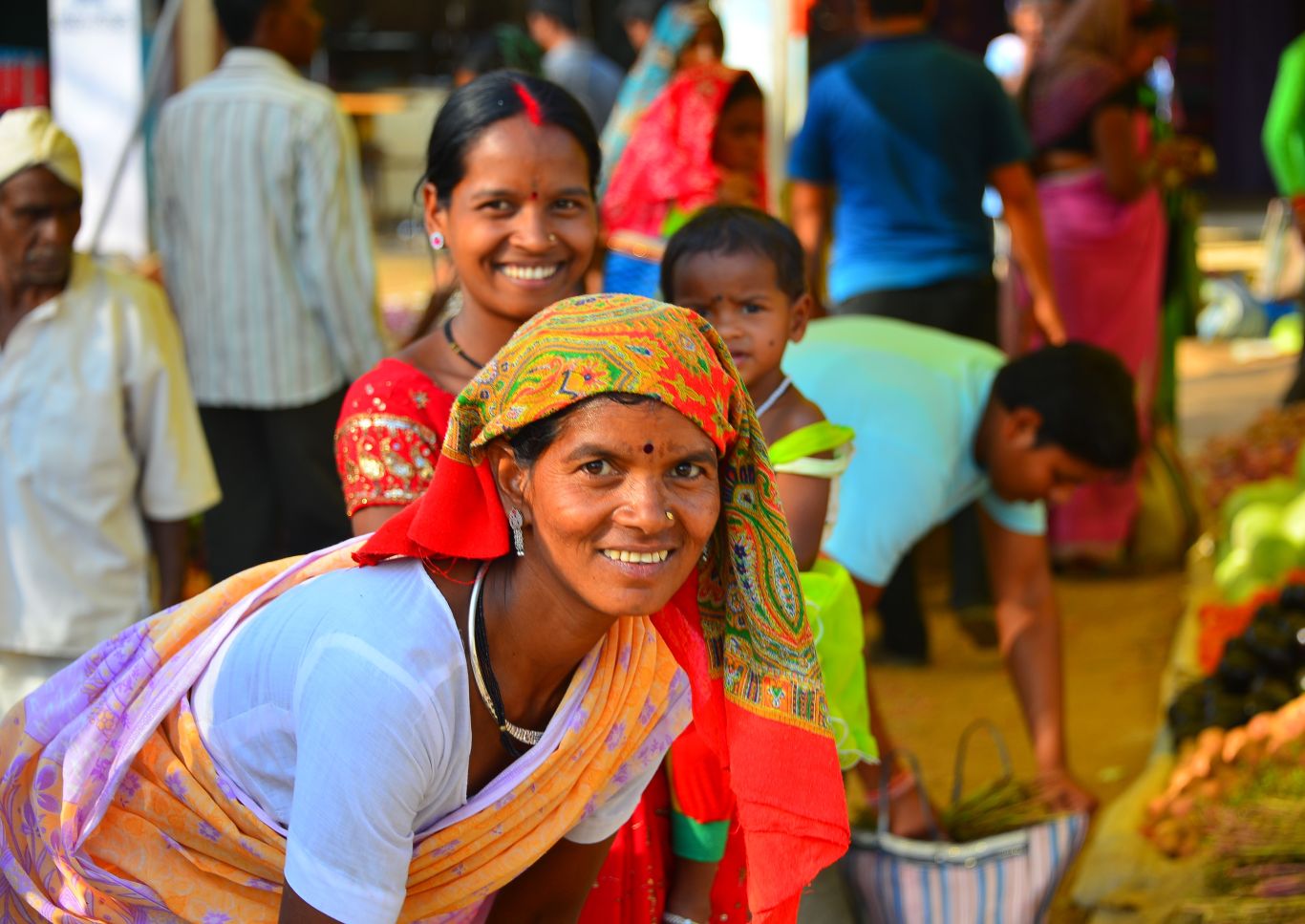 Locals at Kanha Tribal Market